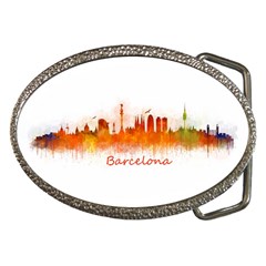 Barcelona City Art Belt Buckles by hqphoto