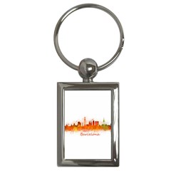 Barcelona City Art Key Chains (rectangle) 