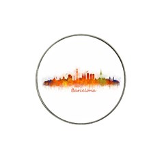 Barcelona City Art Hat Clip Ball Marker by hqphoto