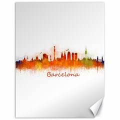 Barcelona City Art Canvas 18  X 24   by hqphoto