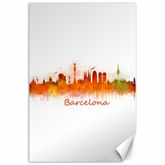 Barcelona City Art Canvas 24  X 36  by hqphoto