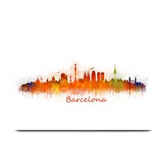 Barcelona City Art Plate Mats by hqphoto