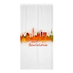 Barcelona City Art Shower Curtain 36  X 72  (stall)  by hqphoto