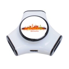 Barcelona City Art 3-port Usb Hub by hqphoto