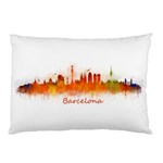 Barcelona City Art Pillow Cases (Two Sides) Front