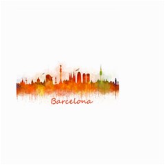 Barcelona City Art Small Garden Flag (two Sides) by hqphoto