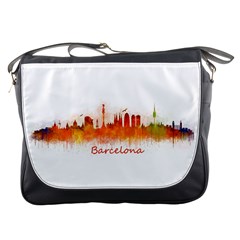 Barcelona City Art Messenger Bags by hqphoto