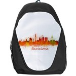 Barcelona City Art Backpack Bag Front