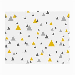 Pastel Random Triangles Modern Pattern Small Glasses Cloth (2-side) by Dushan