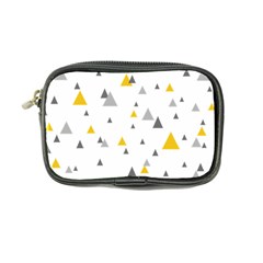 Pastel Random Triangles Modern Pattern Coin Purse by Dushan