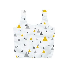 Pastel Random Triangles Modern Pattern Full Print Recycle Bags (s)  by Dushan