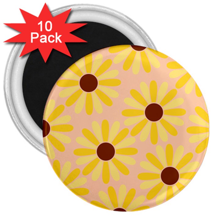 Sunflowers Everywhere 3  Magnets (10 pack) 