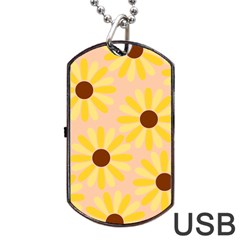 Sunflowers Everywhere Dog Tag Usb Flash (one Side) by CraftyLittleNodes