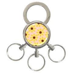 Sunflower 3-ring Key Chains by CraftyLittleNodes