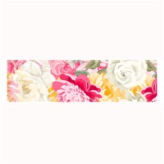 Colorful Floral Collage Large Bar Mats by Dushan