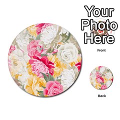 Colorful Floral Collage Multi-purpose Cards (round)  by Dushan