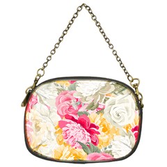 Colorful Floral Collage Chain Purses (one Side)  by Dushan