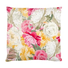 Colorful Floral Collage Standard Cushion Cases (two Sides)  by Dushan