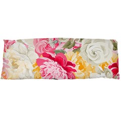 Colorful Floral Collage Body Pillow Cases Dakimakura (two Sides)  by Dushan