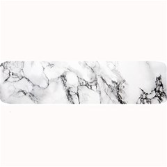 White Marble Stone Print Large Bar Mats by Dushan