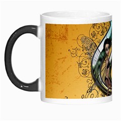 Music, Clef With Fairy And Floral Elements Morph Mugs by FantasyWorld7