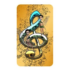 Music, Clef With Fairy And Floral Elements Memory Card Reader by FantasyWorld7