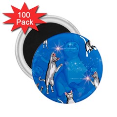 Funny, Cute Playing Cats With Stras 2 25  Magnets (100 Pack)  by FantasyWorld7