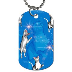 Funny, Cute Playing Cats With Stras Dog Tag (one Side) by FantasyWorld7