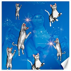 Funny, Cute Playing Cats With Stras Canvas 20  X 20   by FantasyWorld7