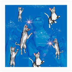 Funny, Cute Playing Cats With Stras Medium Glasses Cloth by FantasyWorld7