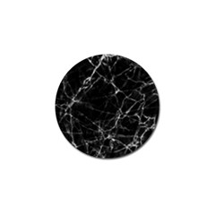 Black Marble Stone Pattern Golf Ball Marker (4 Pack) by Dushan