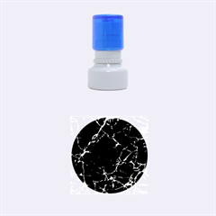 Black Marble Stone Pattern Rubber Round Stamps (small)