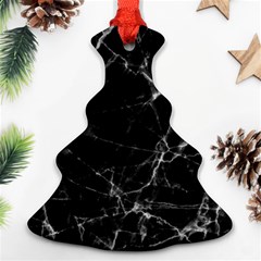 Black Marble Stone Pattern Ornament (christmas Tree)