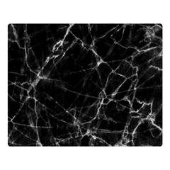 Black Marble Stone Pattern Double Sided Flano Blanket (large)  by Dushan