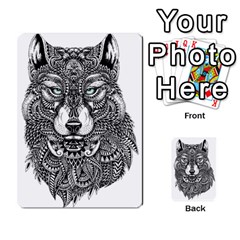 Intricate Elegant Wolf Head Illustration Multi-purpose Cards (rectangle)  by Dushan