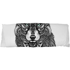 Intricate Elegant Wolf Head Illustration Samsung Galaxy Nexus S I9020 Hardshell Case by Dushan