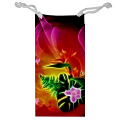 Awesome F?owers With Glowing Lines Jewelry Bags by FantasyWorld7