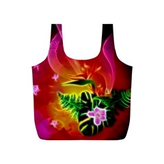 Awesome F?owers With Glowing Lines Full Print Recycle Bags (s)  by FantasyWorld7