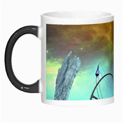 Fantasy Landscape With Lamp Boat And Awesome Sky Morph Mugs by FantasyWorld7