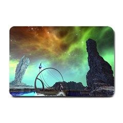 Fantasy Landscape With Lamp Boat And Awesome Sky Small Doormat  by FantasyWorld7