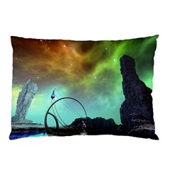 Fantasy Landscape With Lamp Boat And Awesome Sky Pillow Cases by FantasyWorld7