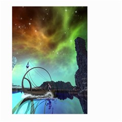 Fantasy Landscape With Lamp Boat And Awesome Sky Large Garden Flag (two Sides) by FantasyWorld7