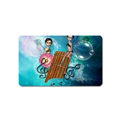 Music, Pan Flute With Fairy Magnet (name Card) by FantasyWorld7