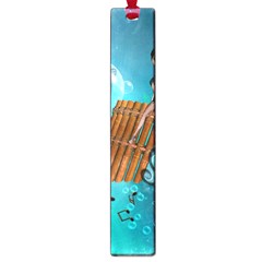 Music, Pan Flute With Fairy Large Book Marks by FantasyWorld7