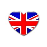 Brit1 Rubber Coaster (Heart)  Front