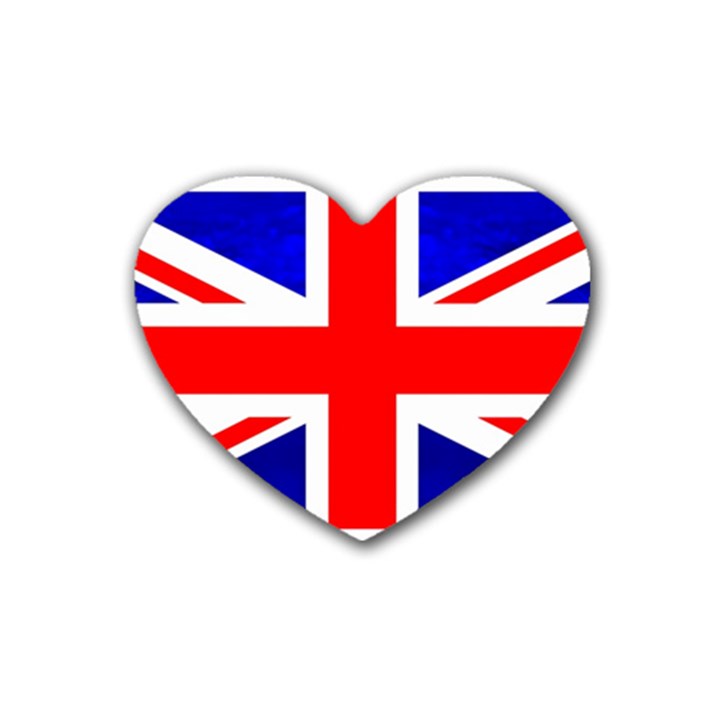 Brit1 Rubber Coaster (Heart) 