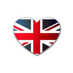 Brit2 Rubber Coaster (heart)  by ItsBritish