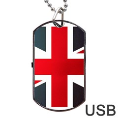 Brit2 Dog Tag Usb Flash (two Sides)  by ItsBritish