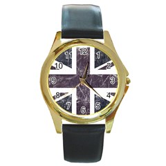 Brit7 Round Gold Metal Watches by ItsBritish