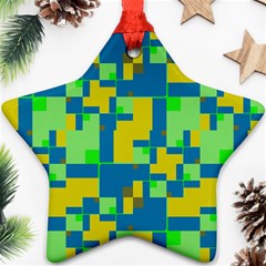 Shapes In Shapes Star Ornament (two Sides) by LalyLauraFLM